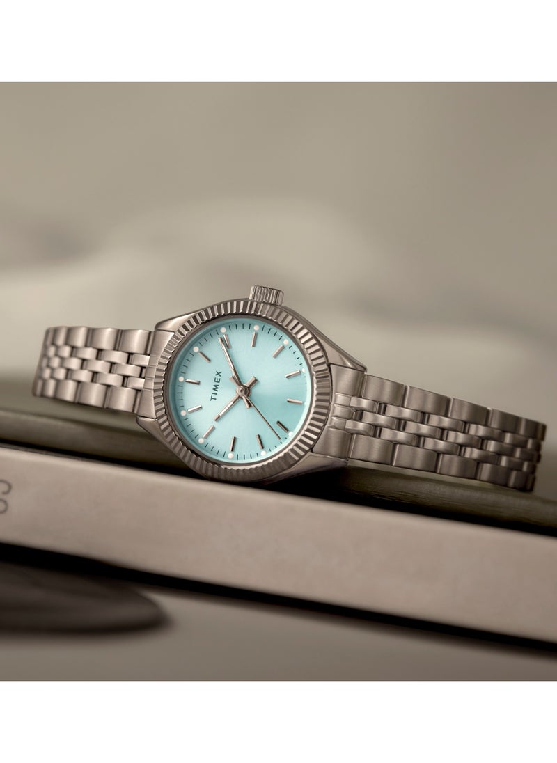 TIMEX Women's Silver & Blue Quartz Watch | TW2W90700