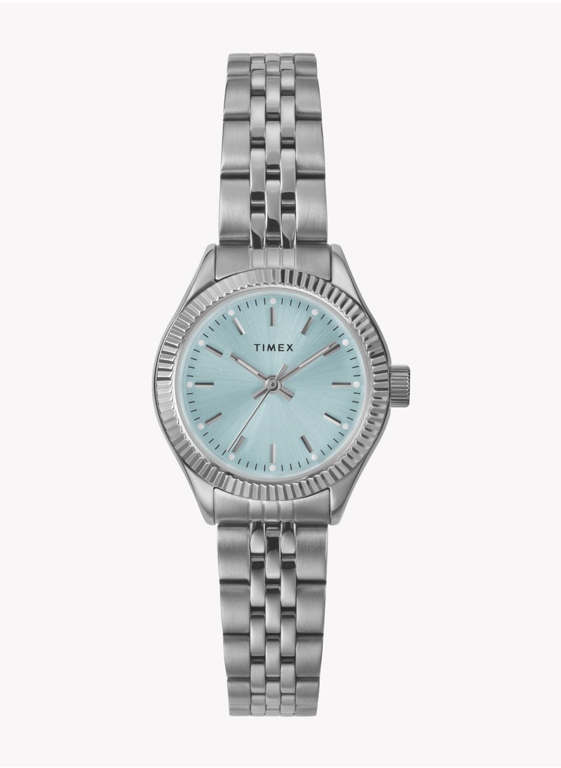 TIMEX Women's Silver & Blue Quartz Watch | TW2W90700