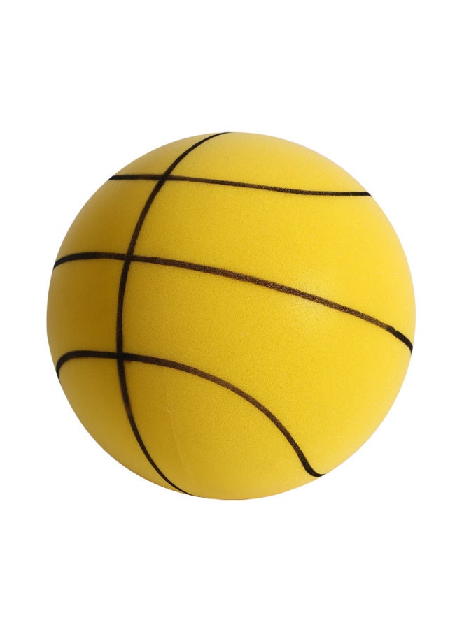 Bouncing Ball Toy Led Light Interactive Cat Toy Kitten Teaser Colorful Flashing Light Fun Pet Playtime-Color:Basketball Line-yellow-Diameter:No. 3 ]