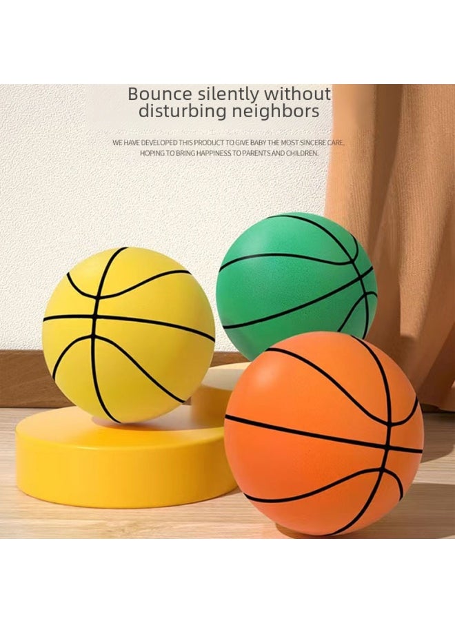 Bouncing Ball Toy Led Light Interactive Cat Toy Kitten Teaser Colorful Flashing Light Fun Pet Playtime-Color:Basketball Line-yellow-Diameter:No. 3 ]