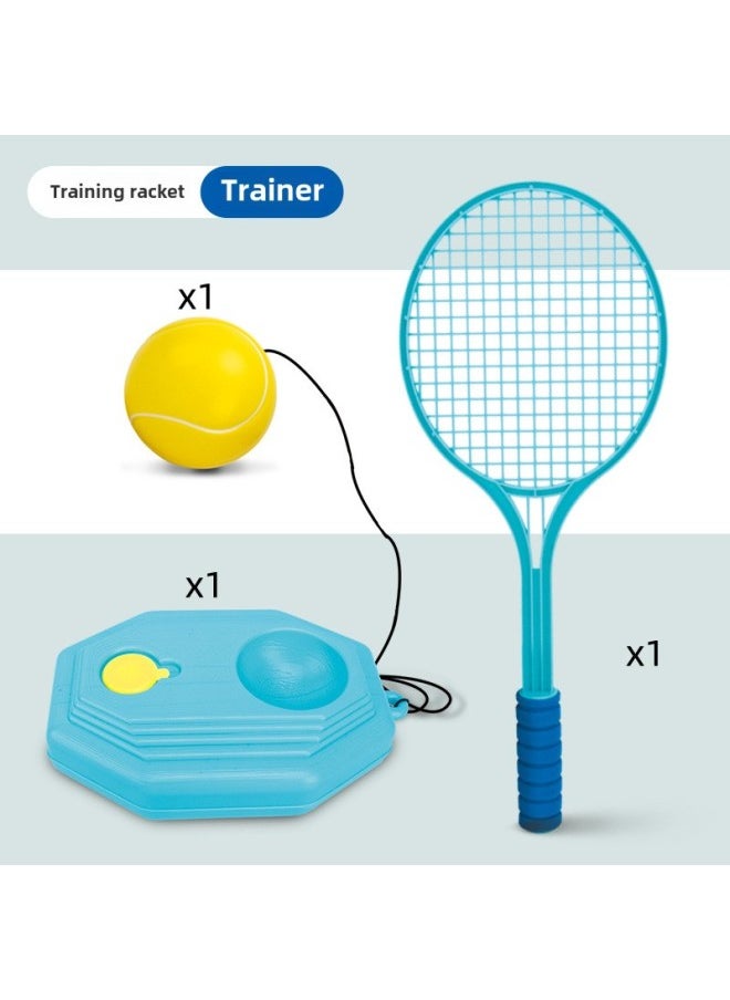 Children's Badminton Racket Set Beginner's Kit Boys Indoor Sports Girls Parent-child Interactive Toy Kindergarten Supplies-Color:501a Large Single Shot Training Device
