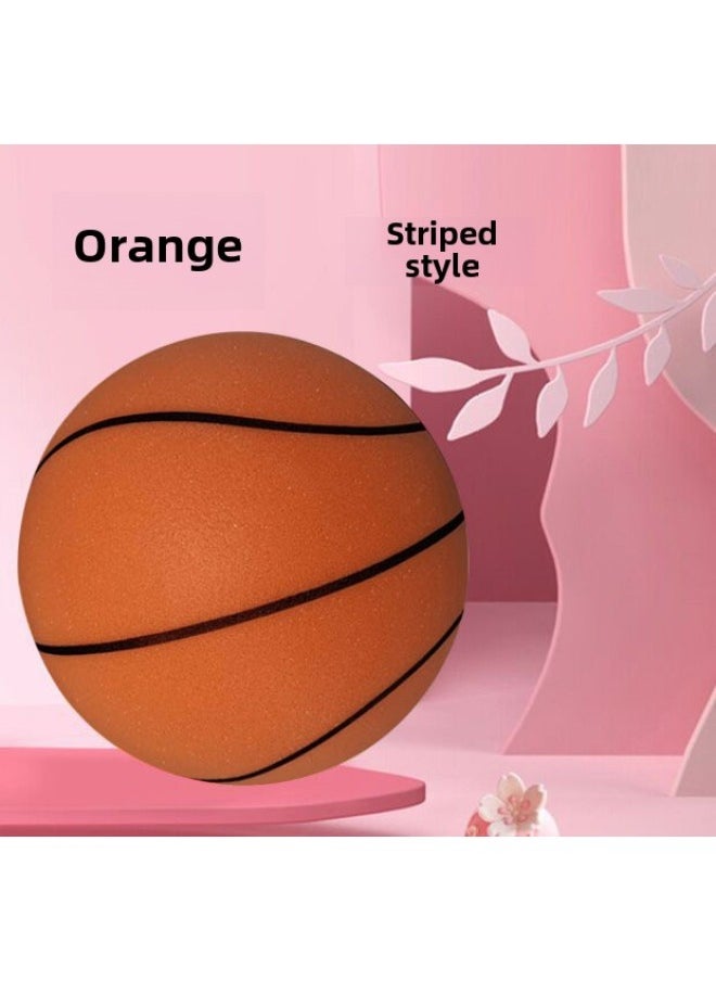 Indoor Quiet Pat Ball Yiwu Large Parent-Child Elastic Silent Sports Children Baby Sponge Basket Football Toy-Color:Orange Basketball Pattern-Diameter:Oversized Silent Ball ]