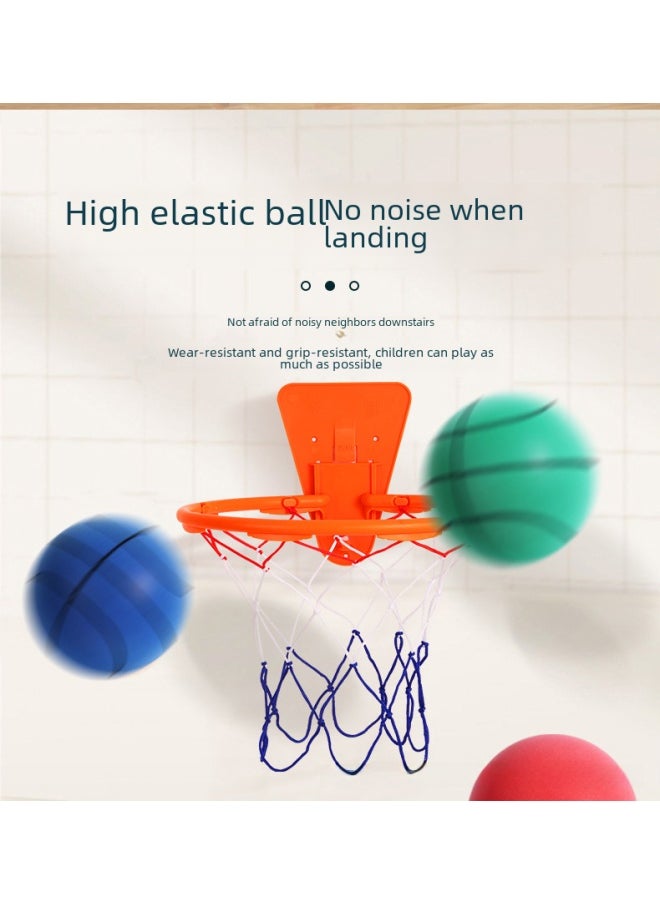 Bouncing Ball Toy Led Light Interactive Cat Toy Kitten Teaser Colorful Flashing Light Fun Pet Playtime-Color:Basketball Line-Blue-Diameter:No. 2 ]