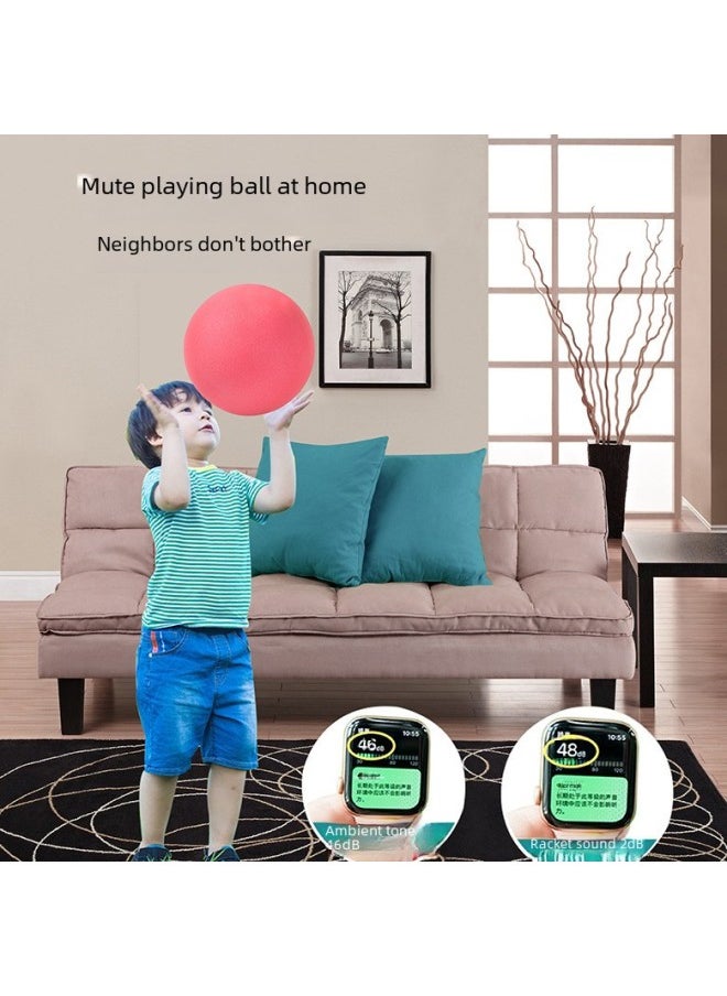 Indoor Quiet Pat Ball Yiwu Large Parent-Child Elastic Silent Sports Children Baby Sponge Basket Football Toy-Color:Yellow Basketball Pattern-Diameter:Oversized Silent Ball ]
