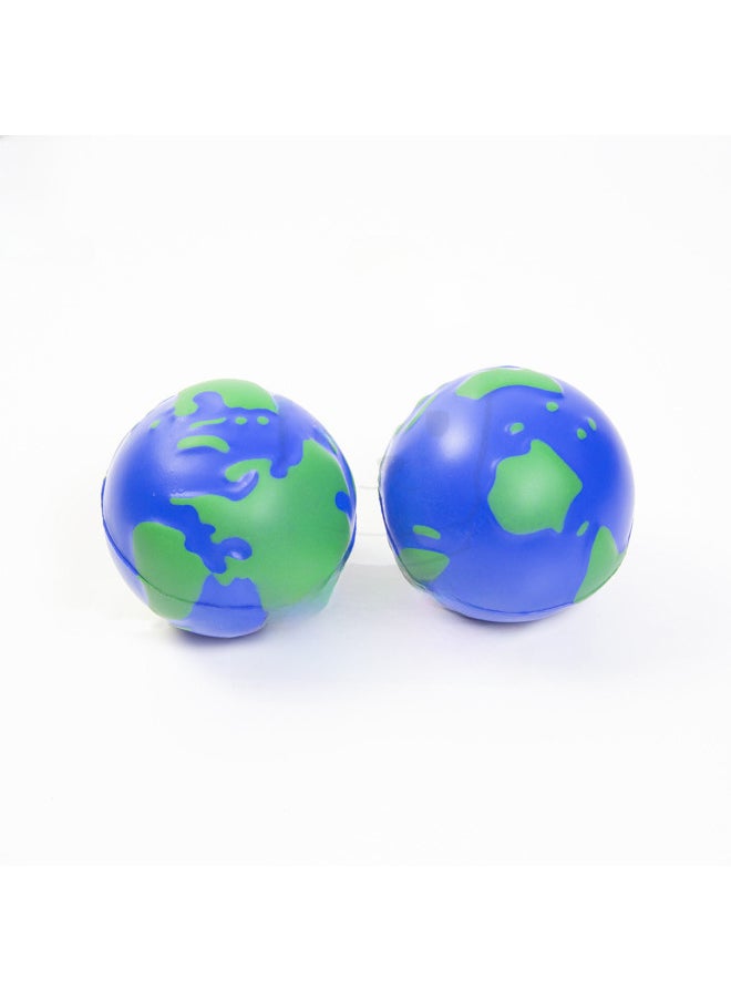 Direct 63mm High Resilience Simulation Foam Decompression Pu Blue Green Earth Decompression Toy Gift Logo-Color:Printing LOGO Consulting Customer Service-Diameter:6.5cm