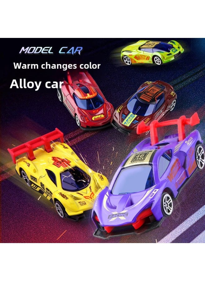 Color-changing Alloy Car Model In Water Color-changing Small Sports Car 1:64 Sliding Racing Boy Toy Car Manufacturers Wholesale-Color:Color Change Alloy Car (brown)