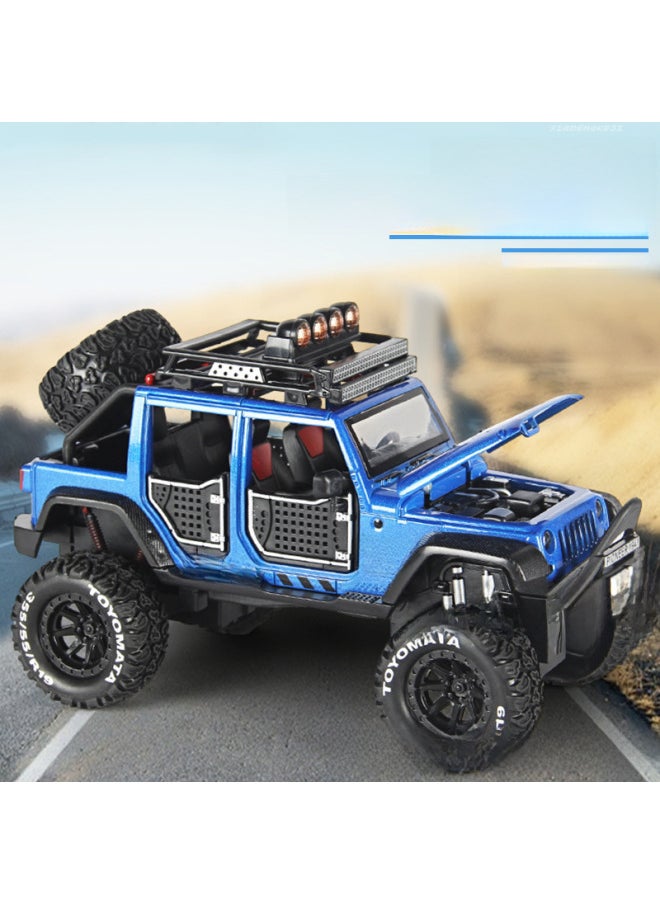 1:24 Simulation Off-road Alloy Toy Car Model Sound And Light Children's Toy Pull Back Car Model A Generation Of Hair-Color:Green