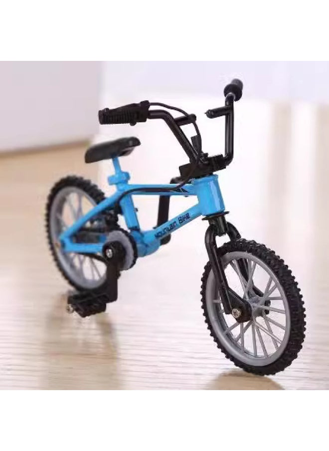Supply Mini Alloy Finger Bicycle Toy Mountain Bike Bicycle Model Finger Skateboard Scooter-Color:LX801-2 Green (suction Plate)