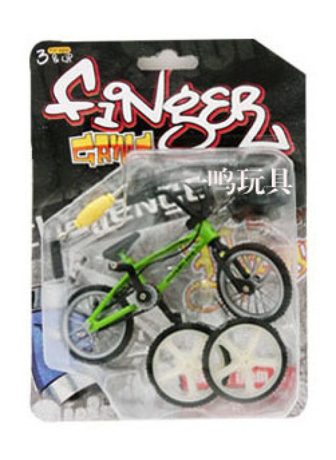 Supply Mini Alloy Finger Bicycle Toy Mountain Bike Bicycle Model Finger Skateboard Scooter-Color:LX801-2 Green (suction Plate)