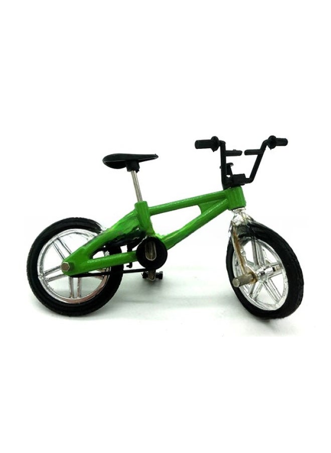 Supply Mini Alloy Finger Bicycle Toy Mountain Bike Bicycle Model Finger Skateboard Scooter-Color:1# Green (bagged)