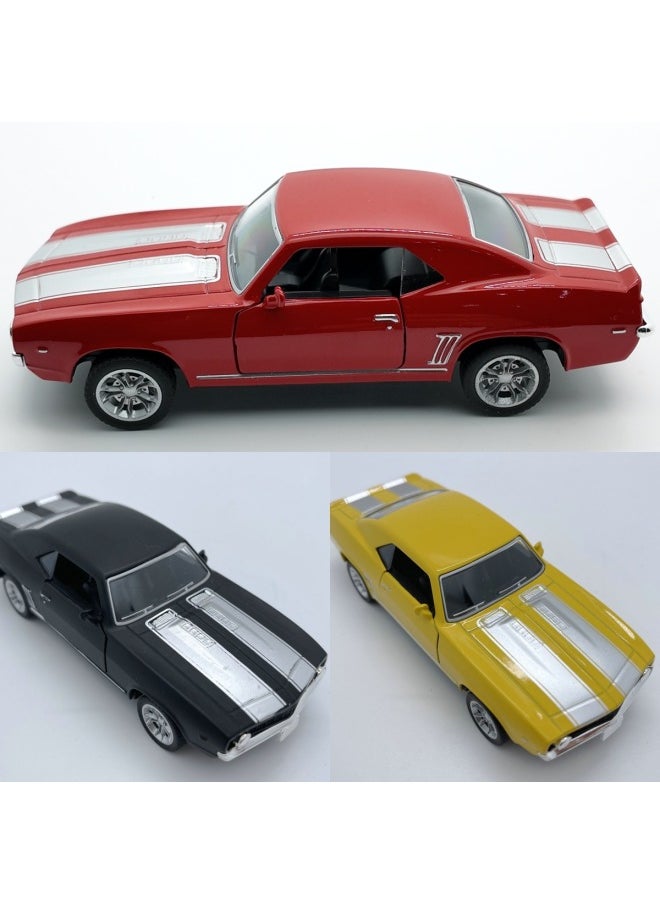 Alloy Car Model American Muscle Car 1.32 Back To Open The Door Sports Car KE Milo Alloy Car-Color:Kero Black (color Box)