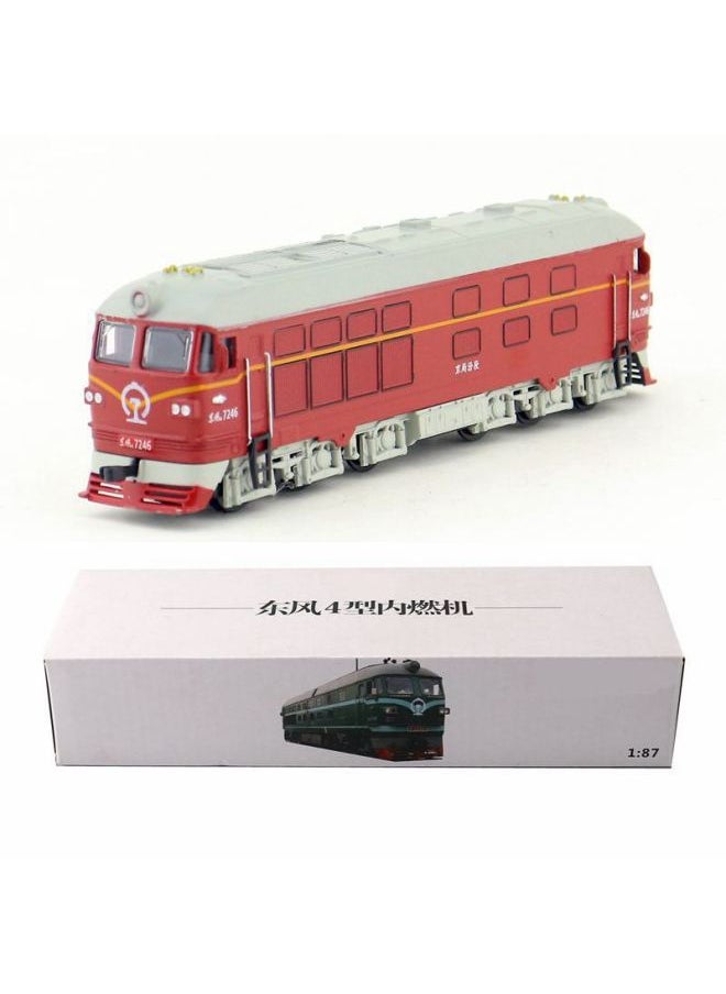 Shenghui Alloy Car Model Children's Toys Dongfeng 7246 1518 Internal Combustion Train Huili Sound And Light Gift Box-Color:Dongfeng 4 Red