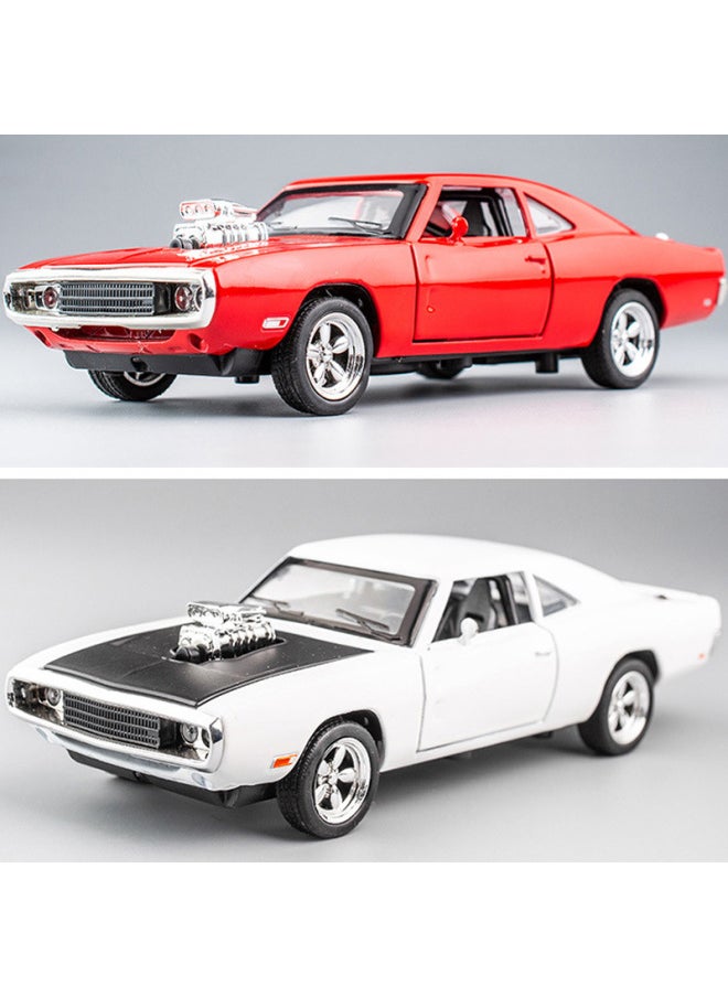 Jianyuan 1:32 War Horse Sports Car Alloy Car Model Children's Toy Car Simulation Car Model Boy-Color:Blue