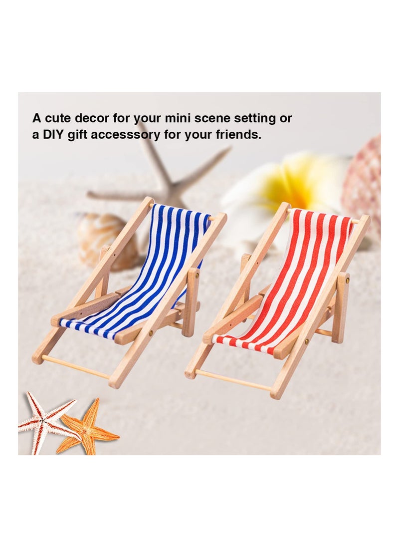 15 Pcs Micro Landscape Miniature Decorations Beach Decoration Ornaments Small Chair Model Parasol Palm Tree Decorative Accessories for DIY Zen Garden