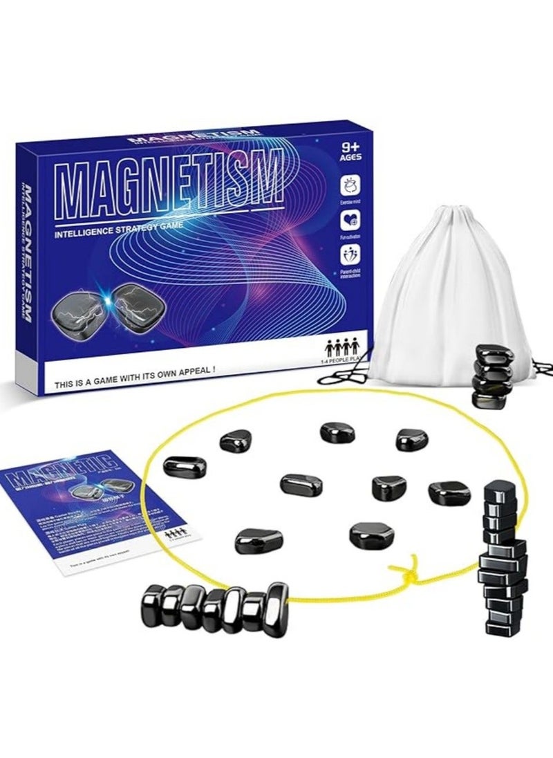 Magnetic Chess Strategy Game Set, Battle with Rope, Portable Board Party supplies for Family Gathering & Traveling
