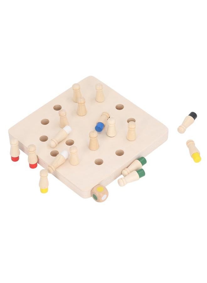 Wooden Memory Chess Board Game Early Educational Concentration Training Color Matching
