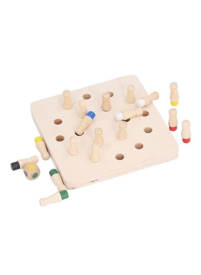 Wooden Memory Chess Board Game Early Educational Concentration Training Color Matching