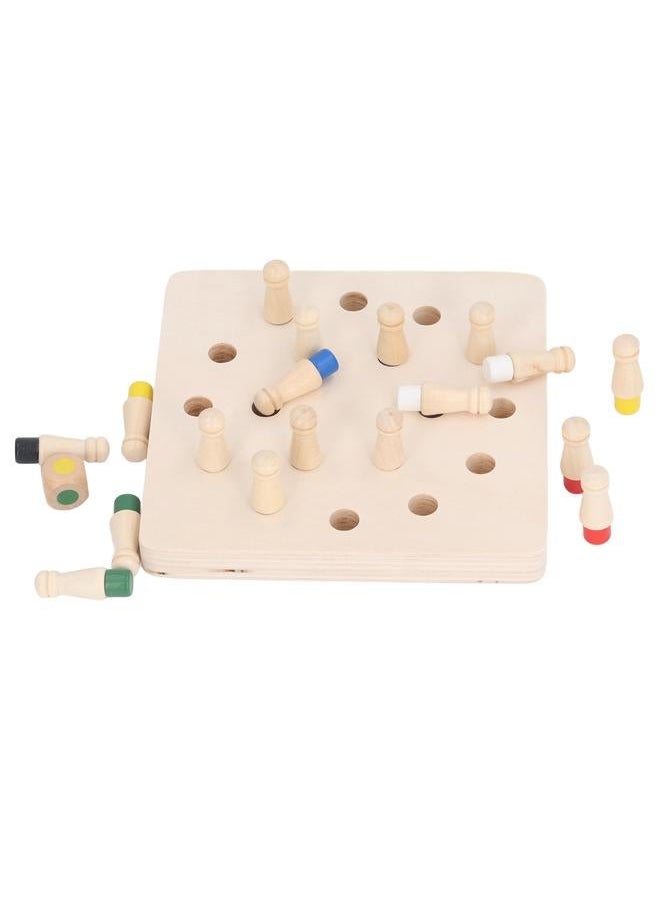 Wooden Memory Chess Board Game Early Educational Concentration Training Color Matching