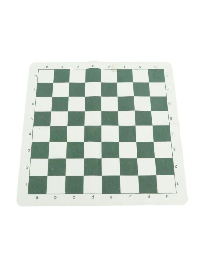 Portable Chess Set Travel Board Game Imitation Leather PU Checkerboard 32 Pieces With Storage Bag