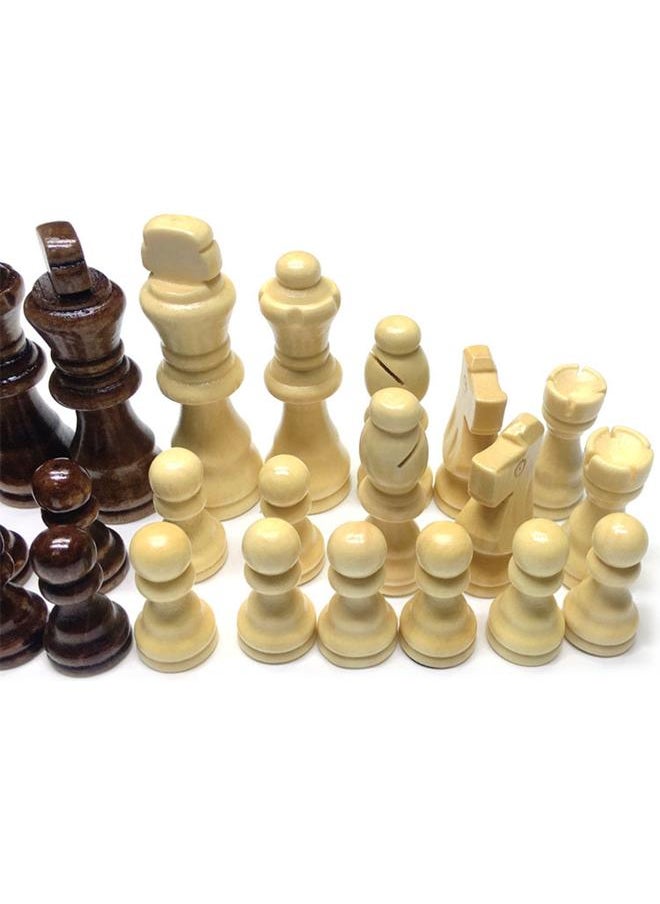 32pcs International Chess Pieces Wood Game Replacement