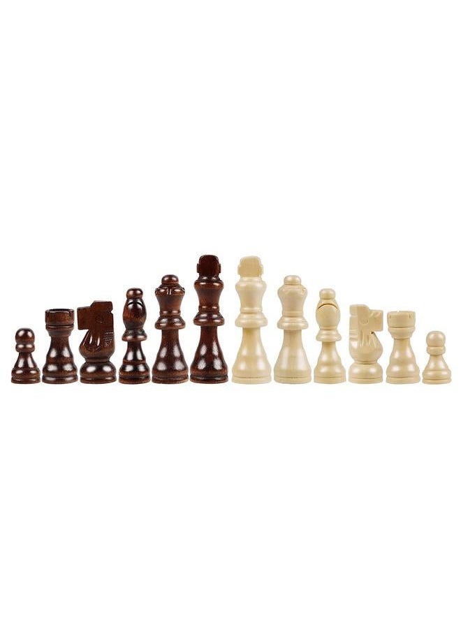 32pcs International Chess Pieces Wood Game Replacement