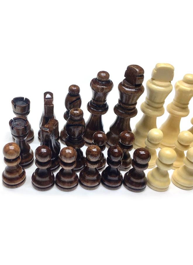 32pcs International Chess Pieces Wood Game Replacement