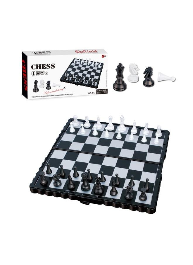 Magnetic Folding Chess Board Set Portable Mini Travel Game Educational Toys for Kids and Adults