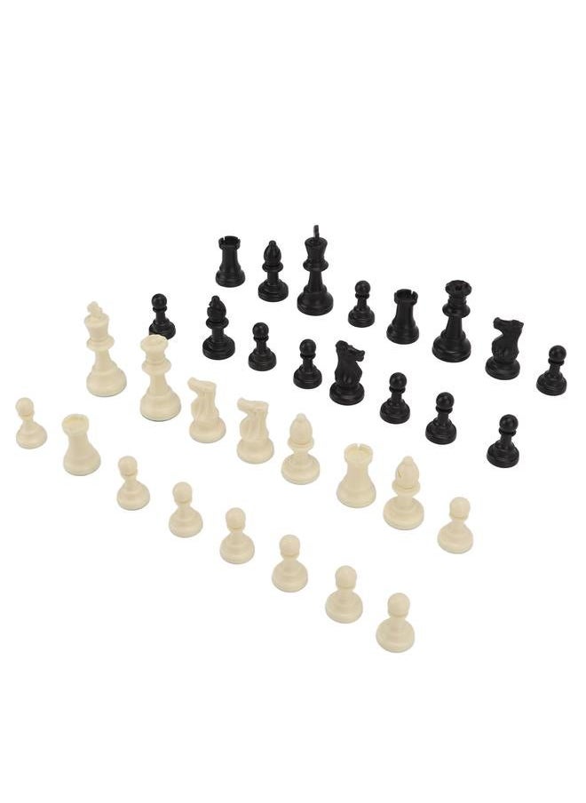 Chess Pieces Only PP Replacement Chessmen Figurine 75mm Height King for Party Camping Relaxing