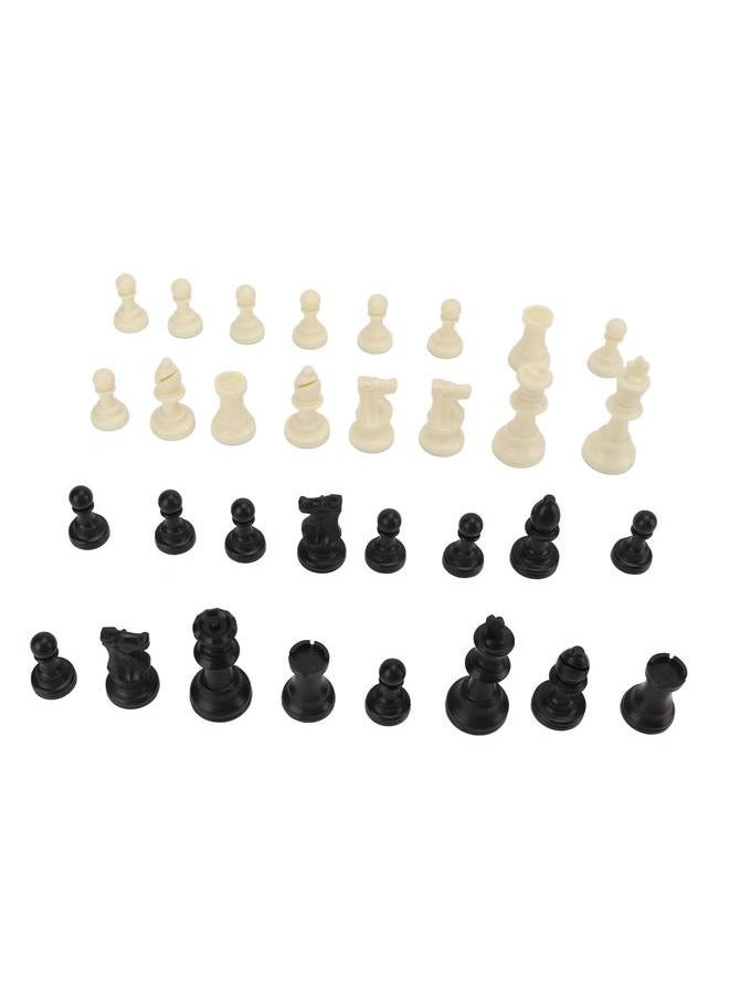 Chess Pieces Only PP Replacement Chessmen Figurine 75mm Height King for Party Camping Relaxing