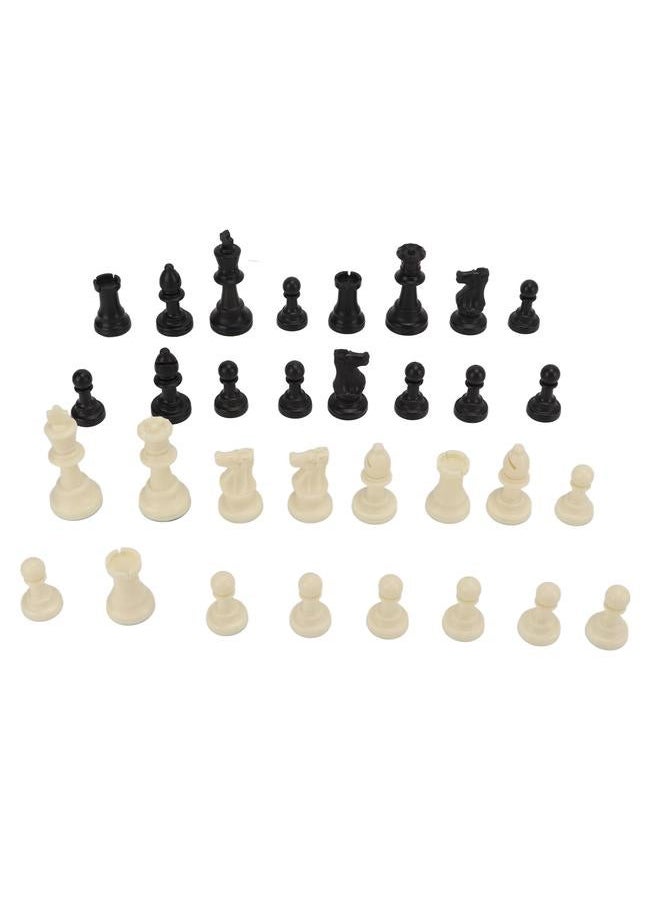 Chess Pieces Only PP Replacement Chessmen Figurine 75mm Height King for Party Camping Relaxing