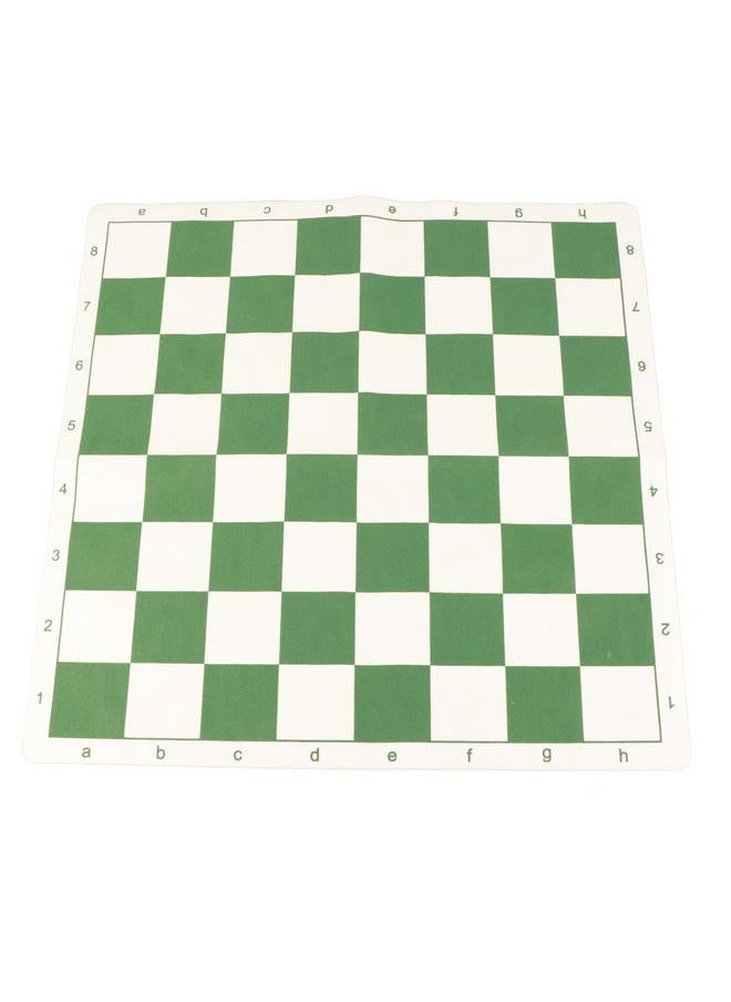 Chess Set Plastic Board Desktop Artificial Leisure Game with Leather Checkerboard for Party Camping Relaxing