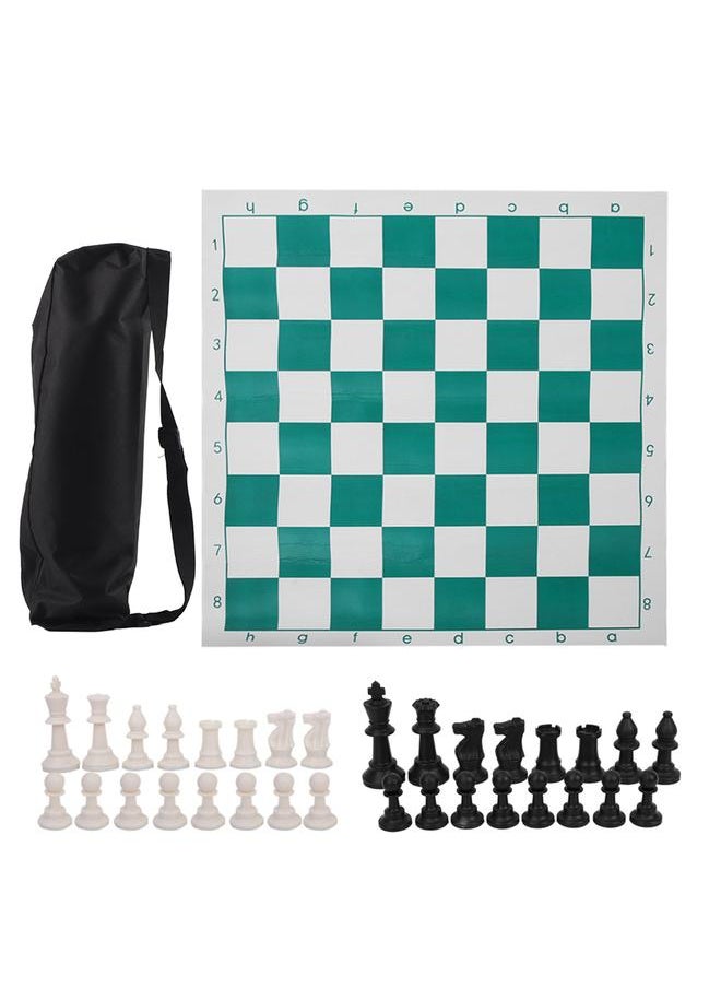 Outdoor Travel Portable International Chess Board Set with Big Canvas Bag(45cm)