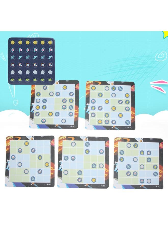 Kid Children Early Educational Puzzle Sudoku Chess Board Game Toy with Storage BoxType C