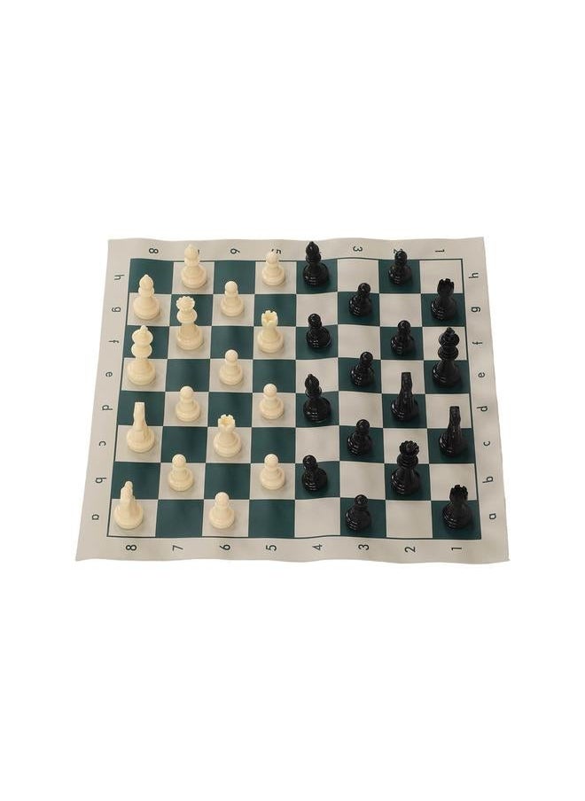 Chess Set Leisure 3 in 1 Plastic Game Checkers Draughts Board for Kids Adults