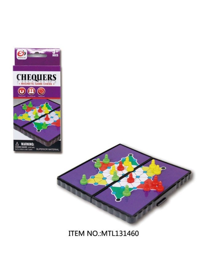 Hot-selling Children's Chess Magnetic Checkers Gobang Flying Chess Educational Board Games Board Toys-Color:Snake Ladder Chess