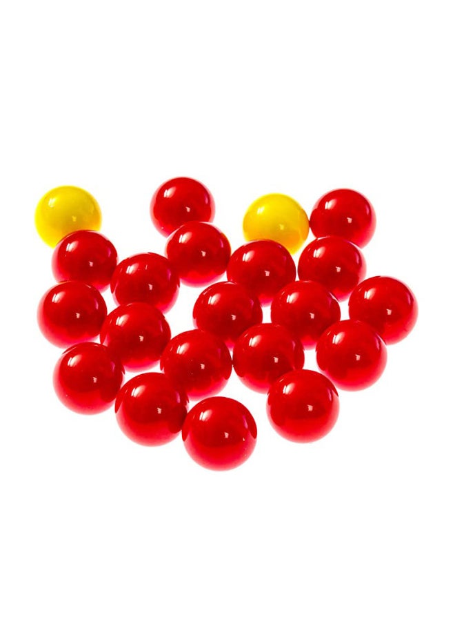 Hungry Hippo Desktop Toy Beads Ball Supplement Pack Yellow Red Beads 21 Parent-Child Game-Color:21 Capsules (19 Red + 2 Yellow)