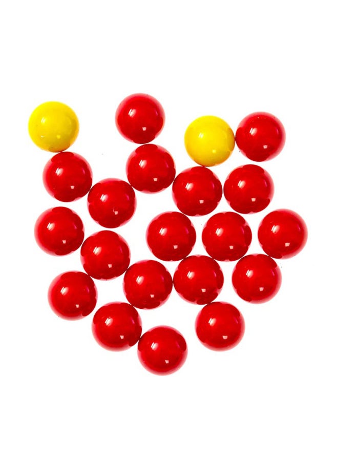 Hungry Hippo Desktop Toy Beads Ball Supplement Pack Yellow Red Beads 21 Parent-Child Game-Color:21 Capsules (19 Red + 2 Yellow)