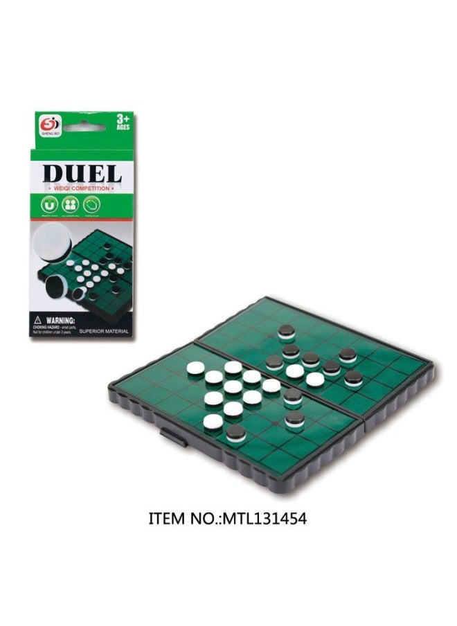 Hot-selling Children's Chess Magnetic Checkers Gobang Flying Chess Educational Board Games Board Toys-Color:Black And White Go