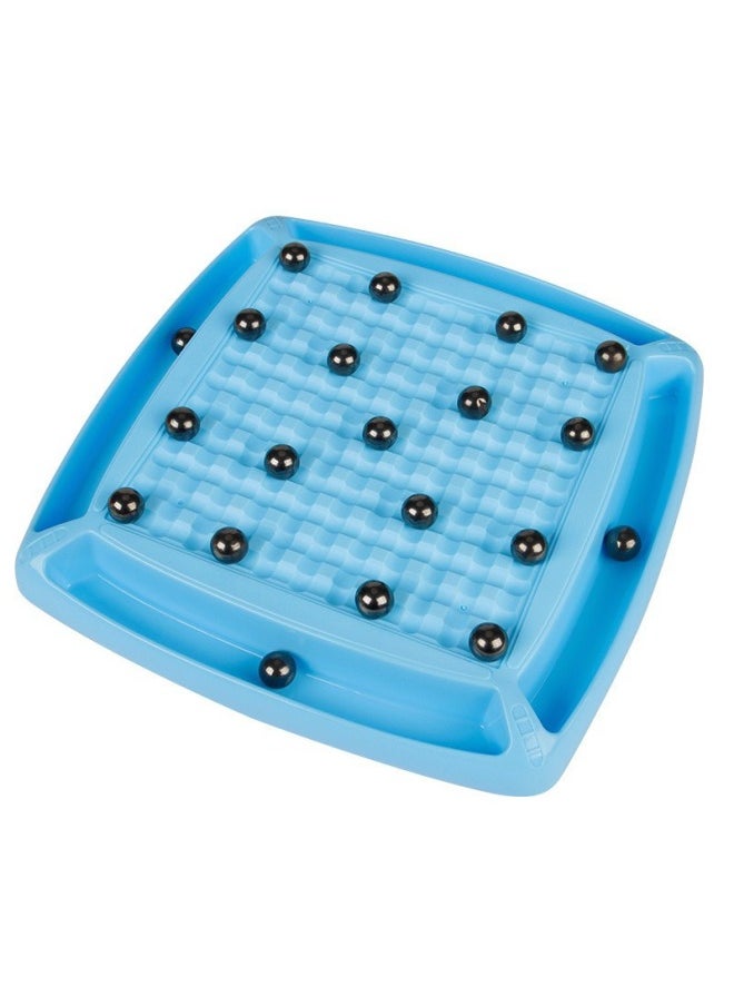 Magnetic Force On War Chess Magnetic Induction Chess Logical Thinking Training Effect Chess Table Games Children's Toys Chess-Color:28cm Large Magnetic Plate + 30 Chess Pieces + Punishment Plate + Storage Bag + Bell
