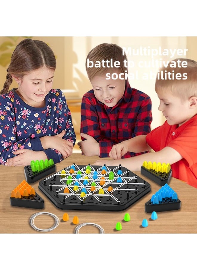 Fun Chain Triangle Chess Desktop Puzzle Game Chess Children's Logical Thinking Exercise Parent-child Interactive Play-Color:Chaoqi Trumpet (23cm) Chinese Color Box Packaging