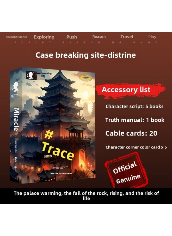 The Mystery Of The Script Script Kill Boxed Genuine Party Exquisite Entity Star Reasoning Party Game Desktop Props-Color:【5 People】sharma