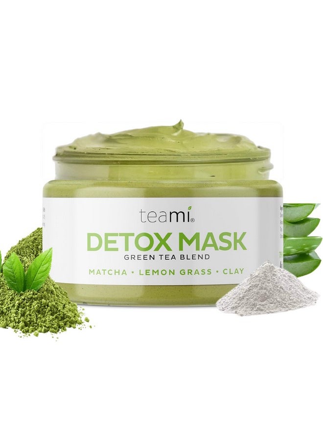 Teami Detox Face Mask for Hydraiting, Moisturizing & Purifying, Blackhead Remover Green Tea Deep Cleanse Mask reduces Acne & oil, Pore Minimizer Clay Mask for All Skin Types, Stick Mask Alternative