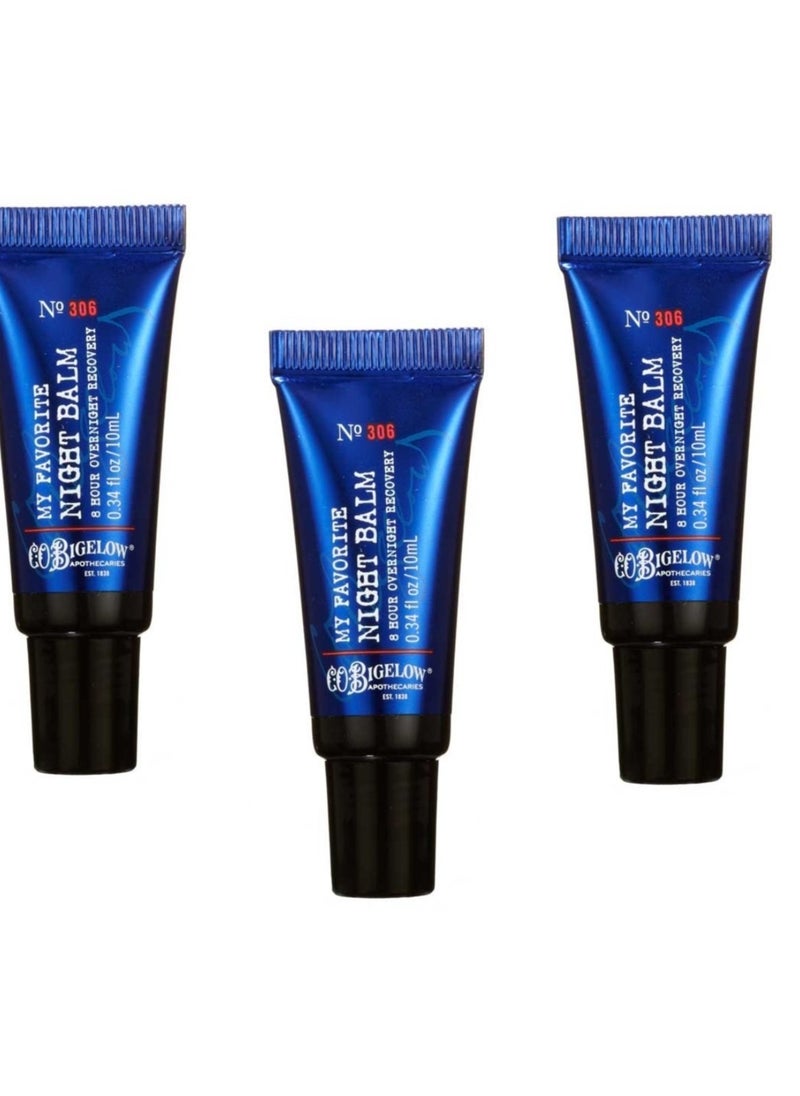 Lot of 3 C.O. Bigelow My Favorite Night Balm No 306 .34 oz