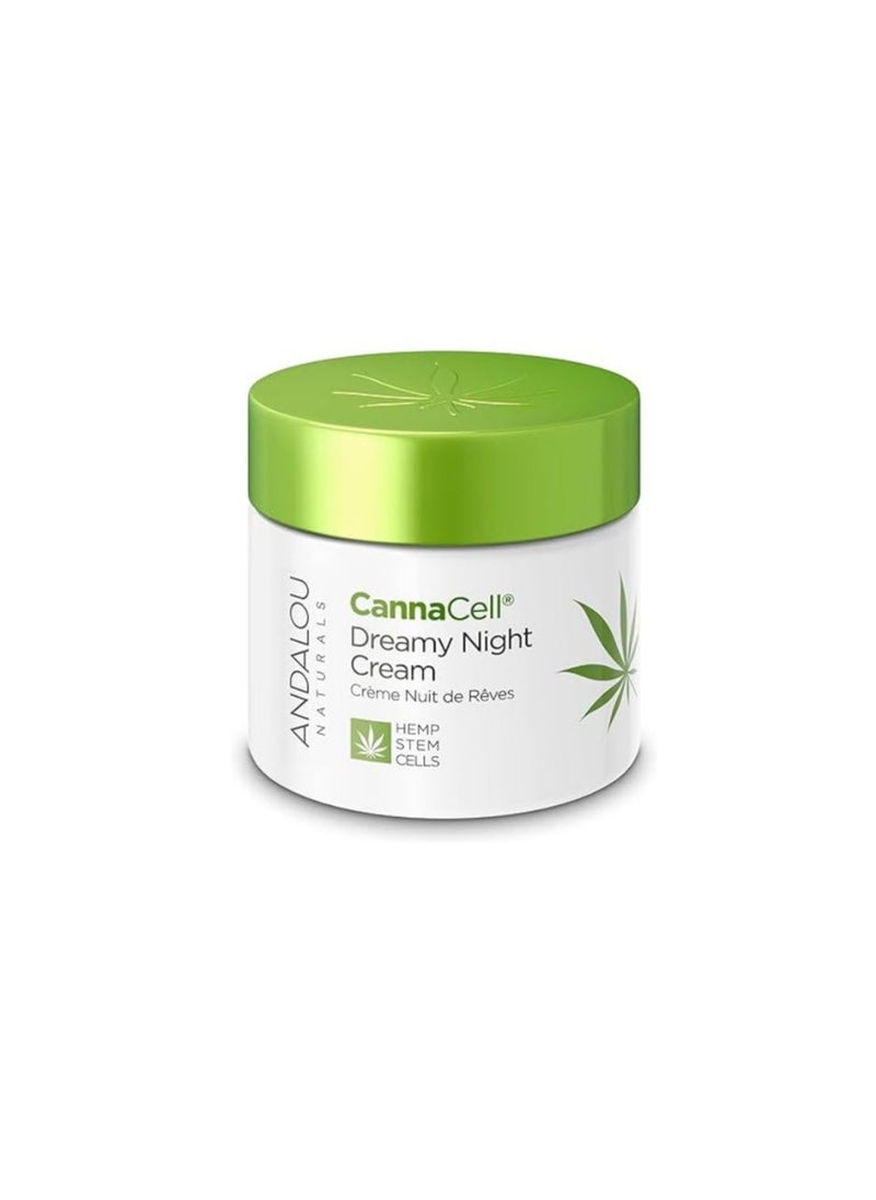 Andalou Naturals CannaCell Dreamy Night Cream, 1.7 Ounces