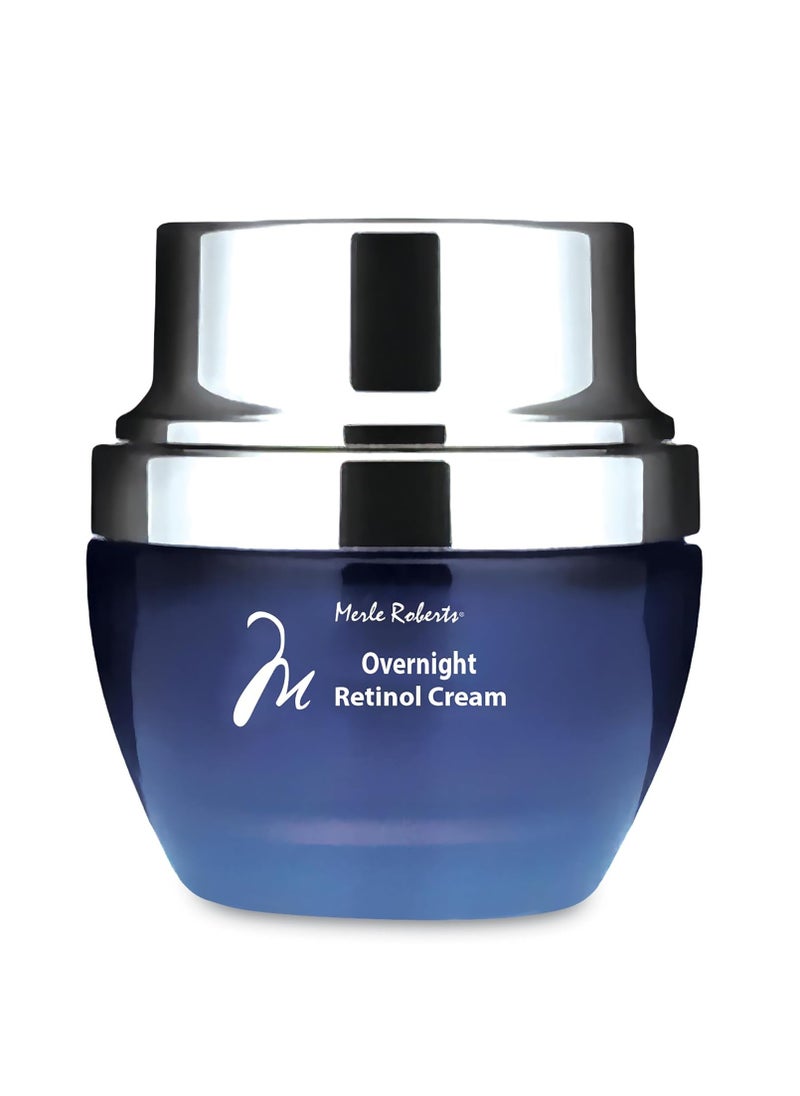 Retinol Overnight Cream. Retinol cream helps for wrinkles, fine lines, sun damage and expression lines with hyaluronic acid, vitamin e and green tea. 1oz.