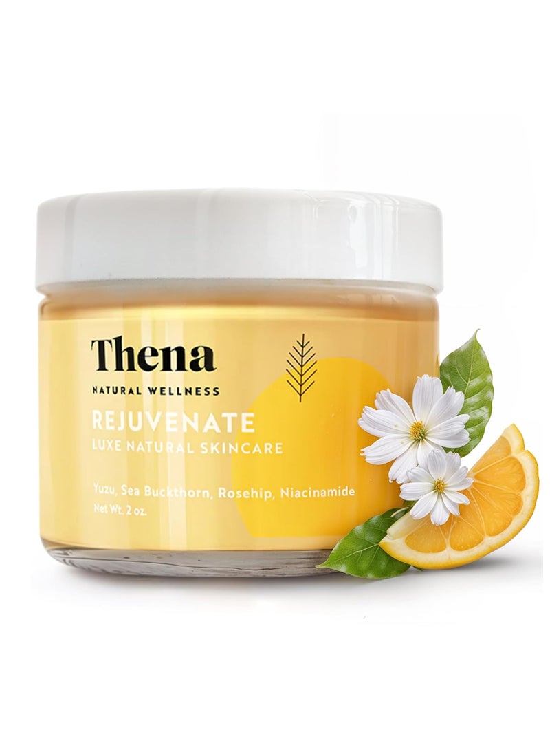 THENA Rejuvenate Facial Cream Moisturiser Natural & Organic Skincare Anti aging Day Cream