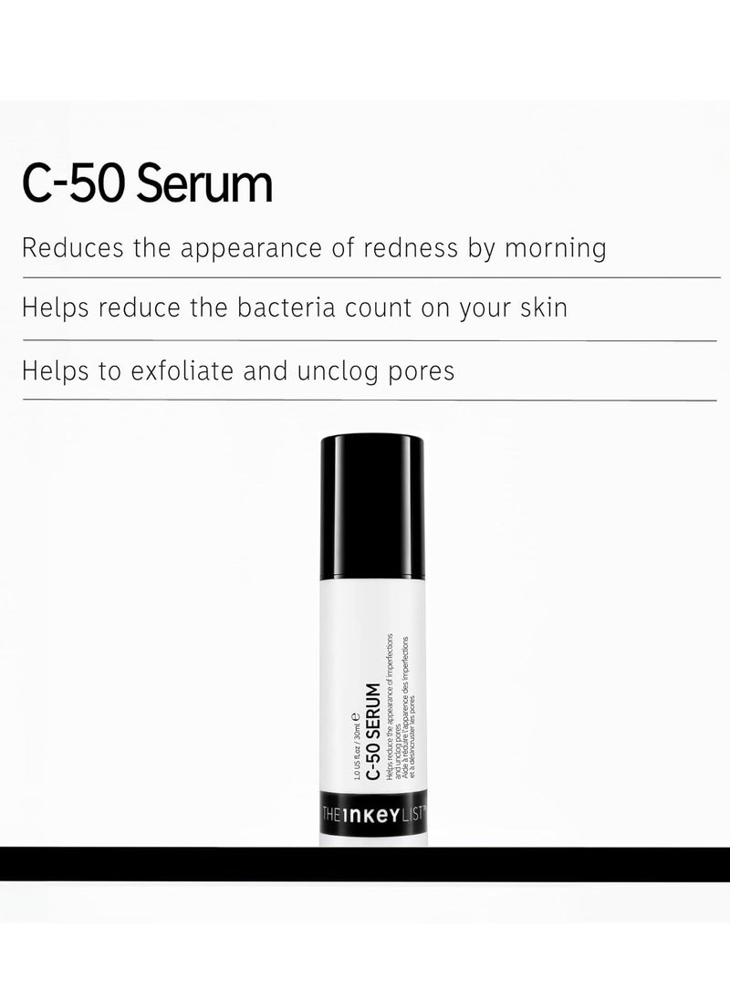 The INKEY List C-50 Blemish Night Treatment, Overnight Gel Treatment to Reduce Breakouts and Blemishes, 1.01 fl oz