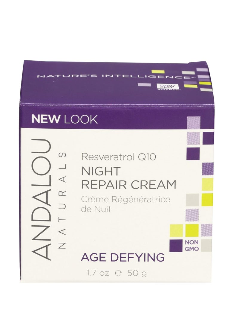 Andalou Naturals Night Crm Repair Resvrtrl Q1