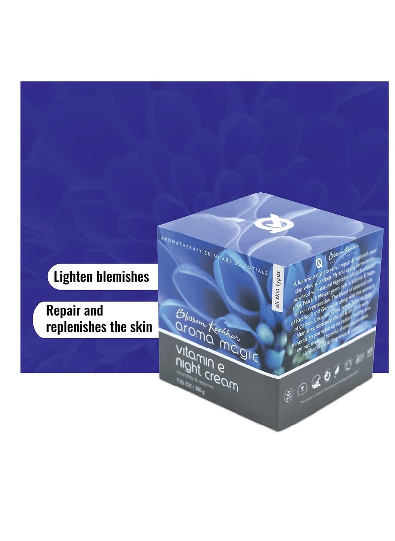 Vitamin E Night Cream | Hydrating & Nourishing Moisturizer | Restores & Revitalizes Dry, Dull Skin | Anti-Aging & Wrinkle Care | Non-Greasy Formula | 1.76 Oz (50g)