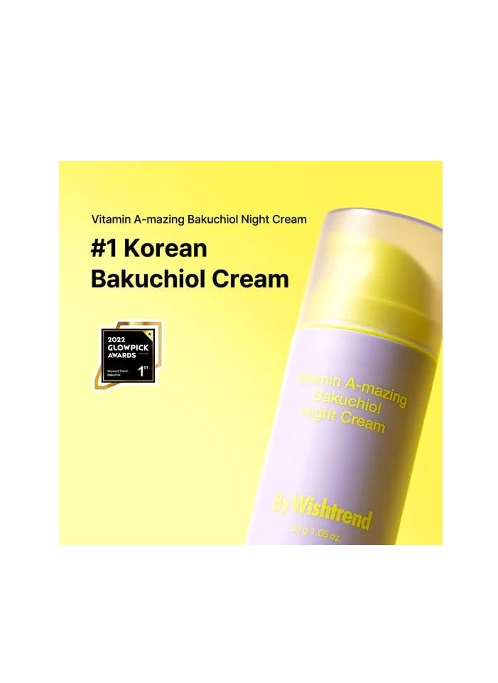 BY WISHTREND Vitamin A-mazing Bakuchiol Retinal Night Cream (0.35 Ounce (Pack of 1))